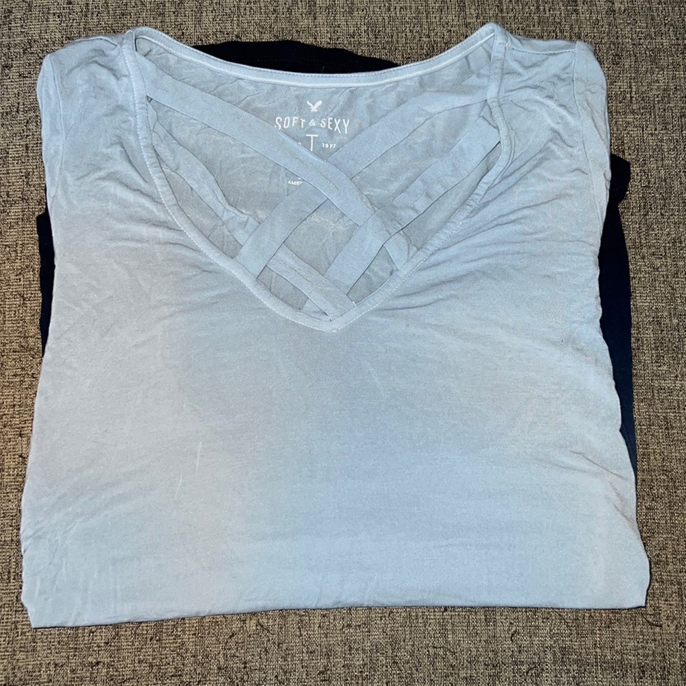 Ombré long sleeve (soft & sexy) American eagle!